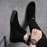 Aidase Men's Boots Non Slip Casual Black Male Shoes High Quality Hot Selling Fashion Trendy 2025 Retro Designer Offers Y2k aidase-shop