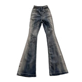 Aidase Niche Men Jeans Wash Gradient Floor Mop Casual Trend Vintage New Korean Fashion Flared Pants  High Street aidase-shop