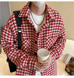 Pattern Cargo Shirts Men Baggy Classic Retro Coats Trendy Single Breasted Blouses Male Street Long Sleeved Jackets aidase-shop