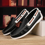 50.07Aidase Men's Casual Shoes Summer Luxury British Style Slip On Leather Office Mens Loafers High Quality Lightweight Comfy Men Dress Shoe aidase-shop