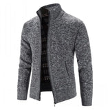 New Spring Autumn Knitted Sweater Men Fashion Slim Fit Cardigan Men Causal Sweaters Coats Solid Single Breasted Cardigan men aidase-shop