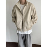 Aidase Short Leather Jacket Men Oversize Black Beige Leather Jackets Men Street wear Korean Loose Hip-hop Bomber Jacket Men Coat M-2XL aidase-shop