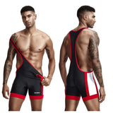 18.96Aidase Mens Undershirts Bodysuit Wrestling Singlet Fitness Workout Running Vest Bodywear Underwear Bodybuilding Jumpsuit aidase-shop