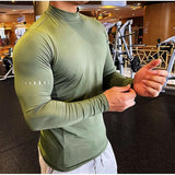 Aidase Compression Shirts Men's Fitness Workout Long Sleeve T-shirt Gym Training Tops Muscle Tees aidase-shop