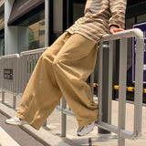 Aidase Cotton Baggy Pants Men Wide Leg Oversize Japenese Y2k Ankle-length Long Harem Trousers Casual Sport 2024 New