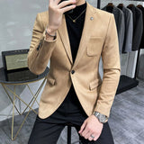 Aidase 6 Color Costume Homme Deerskin Jacket Suit Men Casual Slim Blazer Hombre Suit Leather Jacket Men Terno Masculino Men Clothing aidase-shop