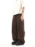 Aidase Vintage Oversize Cargo Pants Men Japanese Baggy Hip Hop Brown Joggers Y2k Wide Leg Trousers Casual Hippie Streetwear aidase-shop