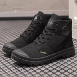 Aidase Male Shoes Trendy 2025 Men's Boots High Cut Canvas Footwear Original Deals Low Price Comfortable Casual Size 44 In Promotion New aidase-shop