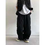 Aidase Harajuku Cargo Pants Men Women Vintage Multi-pocket Wide-leg Trousers Street Hip Hop Casual Baggy Pants Spring Autumn Unisex aidase-shop