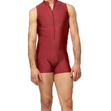 34.95Aidase Men Look Bodysuits Lingerie Zipper Crotch Jumpsuit Clubwear XXXL Pole Dance Costume Performance Rave Costumes Bodysuit Sexy aidase-shop