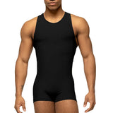 24.97Aidase Men Seamless Undershirts Leotard Wrestling Singlet Elastic Yoga Fitness Bodysuits Underwear Mesh Patchwork One-piece Jumpsuits aidase-shop