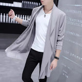 Aidase Autumn Men Fashion Korean Style Long Trench Coat Hooded Cloak Abrigo Hombre Men Punk Hip Hop Cardigan Casual Streetwear Cape aidase-shop