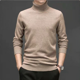 Aidase   Men's Turtleneck Sweater Autumn Winter Men's Rollneck Warm 100 Merino pure wool Knitted  Sweater Keep Warm Men Jumper aidase-shop