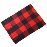 Unisex Winter Plaid Warm Scarf Men Cashmere Shawl and Wraps Pashmina Neckerchief Bufanda Female Tessel Echarpe New aidase-shop