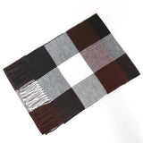 Unisex Winter Plaid Warm Scarf Men Cashmere Shawl and Wraps Pashmina Neckerchief Bufanda Female Tessel Echarpe New aidase-shop