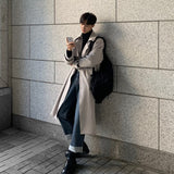 Aidase 2022 Brand New Autumn Trench Korean Men's Fashion Overcoat for Male Long Windbreaker Streetwear Men Coat Outer Wear Clothing aidase-shop