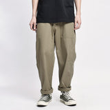 Safari Style! Multi-pocket Cargo Trousers Men Loose Straight Casual Baggy Pants Mens Work Canvas Pants aidase-shop