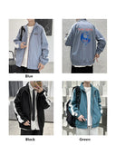 Aidase Korean College style Jackets Men Fashions Windbreaker Hip Hop Coats Male Loose Large Size Harajuku High Street Print coatss 2021 aidase-shop