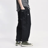 Safari Style! Multi-pocket Cargo Trousers Men Loose Straight Casual Baggy Pants Mens Work Canvas Pants aidase-shop