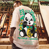 Aidase 2022 New Chinese Style Men T-Shirts Summer Lucky Panda Printed Short Sleeve T shirts Hip Hop Casual Tops Tees Streetwear aidase-shop