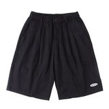 Solid Color Pleated Shorts Mens Summer Knee-length Shorts Loose Elastic Waist Casual Half Pants Men aidase-shop