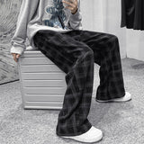 Autumn Corduroy Pants Men Fashion Retro Casual Plaid Pants Men Streetwear Hip Hop Loose Straight Trousers Male Large Size S-5XL aidase-shop