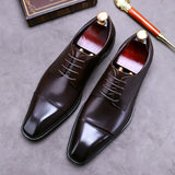 Men's Genuine Leather Shoes Three-joint Leather Shoes Men Business Casual Pointed Toe Large Size 37-46 Formal Wear Handmade Shoe aidase-shop