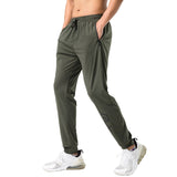 Gym Sweatpants Man Thin Fitness Trousers Slim Fit Quick Dry Running Long Pants Elastic Men Workout Pant aidase-shop