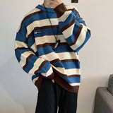 Aidase Pullovers Men Long Sleeve Tops Fall Fashion Vintage Striped Design All-match Students Loose O-neck Harajuku Streetwear Chic Male aidase-shop