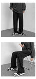 Aidase Korean-style Straight Casual Pants Coffee/Black Male Loose Fashion Suit Pants Autumn Winter Streetwear Long Mopping Trousers aidase-shop