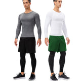 Men's Running Sportswear Set Gym Fitness Compression Sport Suit Jogging Tight Tracksuit Clothes