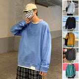 Aidase 2021 New High Street Brand Men Sweatshirt Japanese Harajuku Minimalist Hip Hop Loose Unisex Oversize Print Letter Sweatshirt aidase-shop