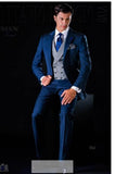 Aidase 3 Piece Men Suits for Wedding Tuxedo Notched Lapel Custom Male Jacket with Pants Vest New Fashion Clothes aidase-shop