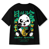 Aidase 2022 New Chinese Style Men T-Shirts Summer Lucky Panda Printed Short Sleeve T shirts Hip Hop Casual Tops Tees Streetwear aidase-shop