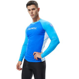 Surf Diving Shirt Men UPF 50+ Swim Sun Shirts Compression Tight T-shirt Man Long Sleeve Outdoor Sports Training Tee Shirt aidase-shop