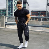 Aidase  Men Fashion Casual t shirt Gyms Fitness Bodybuilding T-shirts Male Cotton Slim Tees Tops Summer Crossfit Brand mens Clothing aidase-shop