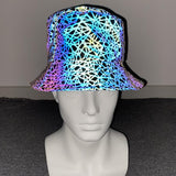 Aidase Colorful Reflective Fisherman Hat Men/Women Nest Print Streetwear Bucket Hat Caps Harajuku Hip Hop Night Running Unisex Cap Men aidase-shop