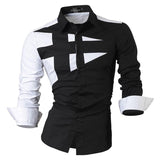 jeansian Spring Autumn Features Shirts Men Casual Long Sleeve Casual Slim Fit Male Shirts Zipper Decoration (No Pockets) Z015 aidase-shop