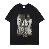 Aidase   2022 New 2pac Rap T Shirts print O-Neck Short Sleeve Regular Mens Top Quality Hip hop tShirt Tupac cotton black oversize t-shirt aidase-shop