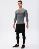 Men's Running Sportswear Set Gym Fitness Compression Sport Suit Jogging Tight Tracksuit Clothes aidase-shop