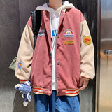 Spring and autumn corduroy jacket men's ins tide brand Harajuku style Korean style versatile handsome loose Baseball Jacket aidase-shop