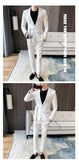 Aidase Spring New Suit Men Single Button Mens Slim Fit Suits with Pant Casual Stage Wedding Dress Belt Prom Tuxedo Costume Homme aidase-shop