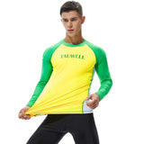 Surf Diving Shirt Men UPF 50+ Swim Sun Shirts Compression Tight T-shirt Man Long Sleeve Outdoor Sports Training Tee Shirt aidase-shop