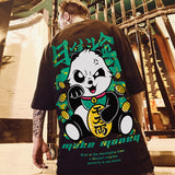 Aidase 2022 New Chinese Style Men T-Shirts Summer Lucky Panda Printed Short Sleeve T shirts Hip Hop Casual Tops Tees Streetwear aidase-shop