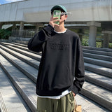 Aidase 2021 New High Street Brand Men Sweatshirt Japanese Harajuku Minimalist Hip Hop Loose Unisex Oversize Print Letter Sweatshirt aidase-shop