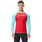 Surf Diving Shirt Men UPF 50+ Swim Sun Shirts Compression Tight T-shirt Man Long Sleeve Outdoor Sports Training Tee Shirt aidase-shop