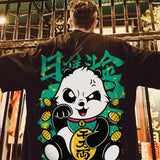 Aidase 2022 New Chinese Style Men T-Shirts Summer Lucky Panda Printed Short Sleeve T shirts Hip Hop Casual Tops Tees Streetwear aidase-shop