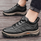 Aidase Winter Shoes for Men 2022 Leather Warm Thick Sole Shoes Safety Wear-Resistant Outdoor Sports Mens Casual Shoes Zapatillas Hombre aidase-shop