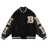 Aidase Men Baseball Jacket Hip Hop Harajuku Embroidery Bone Letter Patchwork Bomber Coat Fashion High Street Casual Loose Jacket Unisex aidase-shop
