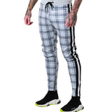 Street Style Casual Sweatpants Men Running Sports Striped Pant Man Jogger Trousers aidase-shop